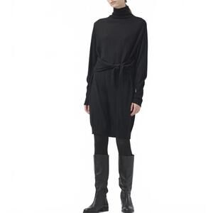 Uniqlo U Merino Blend 3-Way Mini Dress Black NWT XS